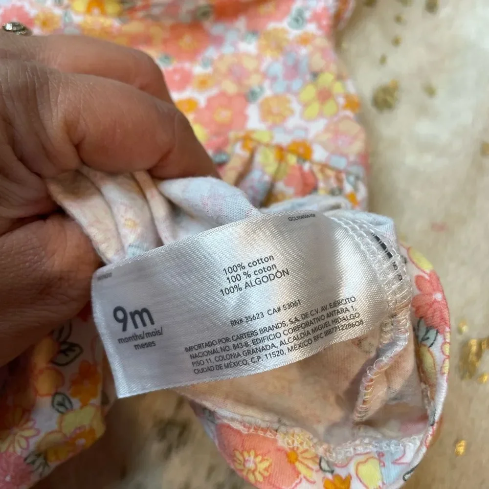 5 for $25🔥Carter's/ Cloud Island Matching Outfit Baby‎ Girl Size 6-9 Months